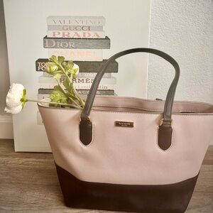 Kate Spade Blush and Chocolate Tote